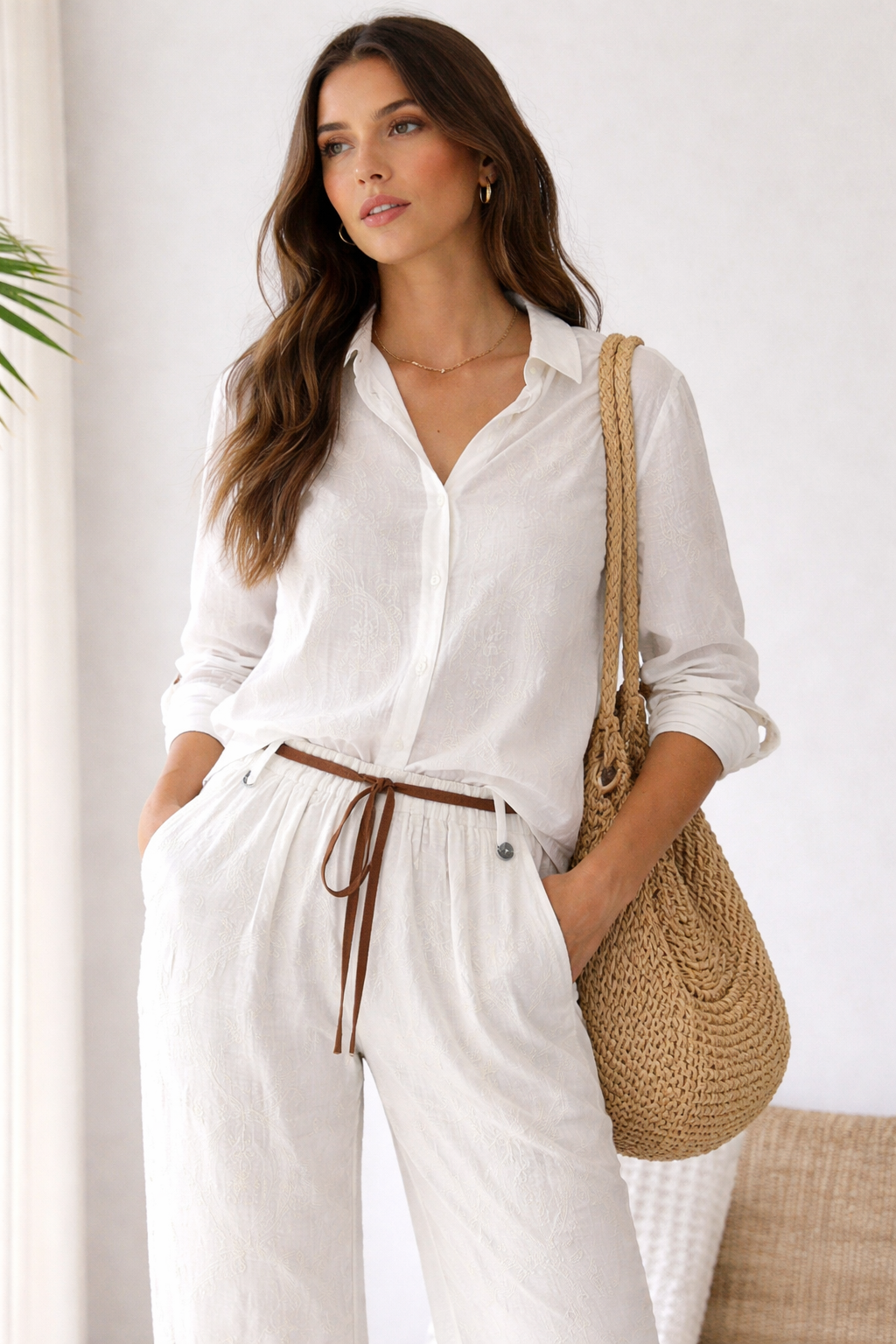 BLUSA DE ALGODÓN BORDADA