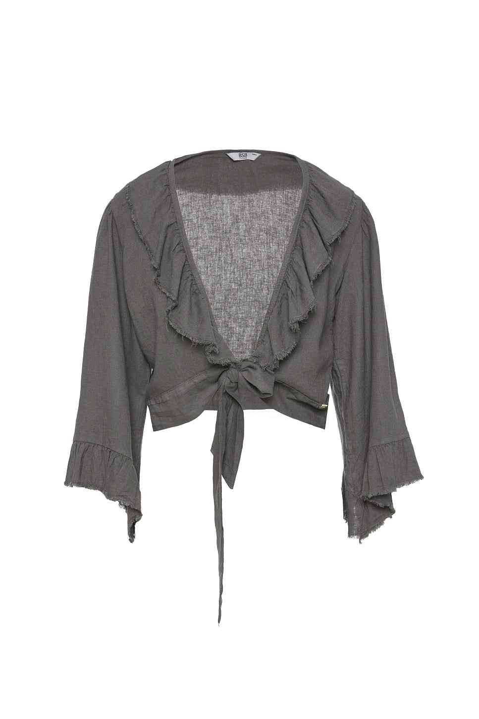 BLUSA CRUZADA DE LINO