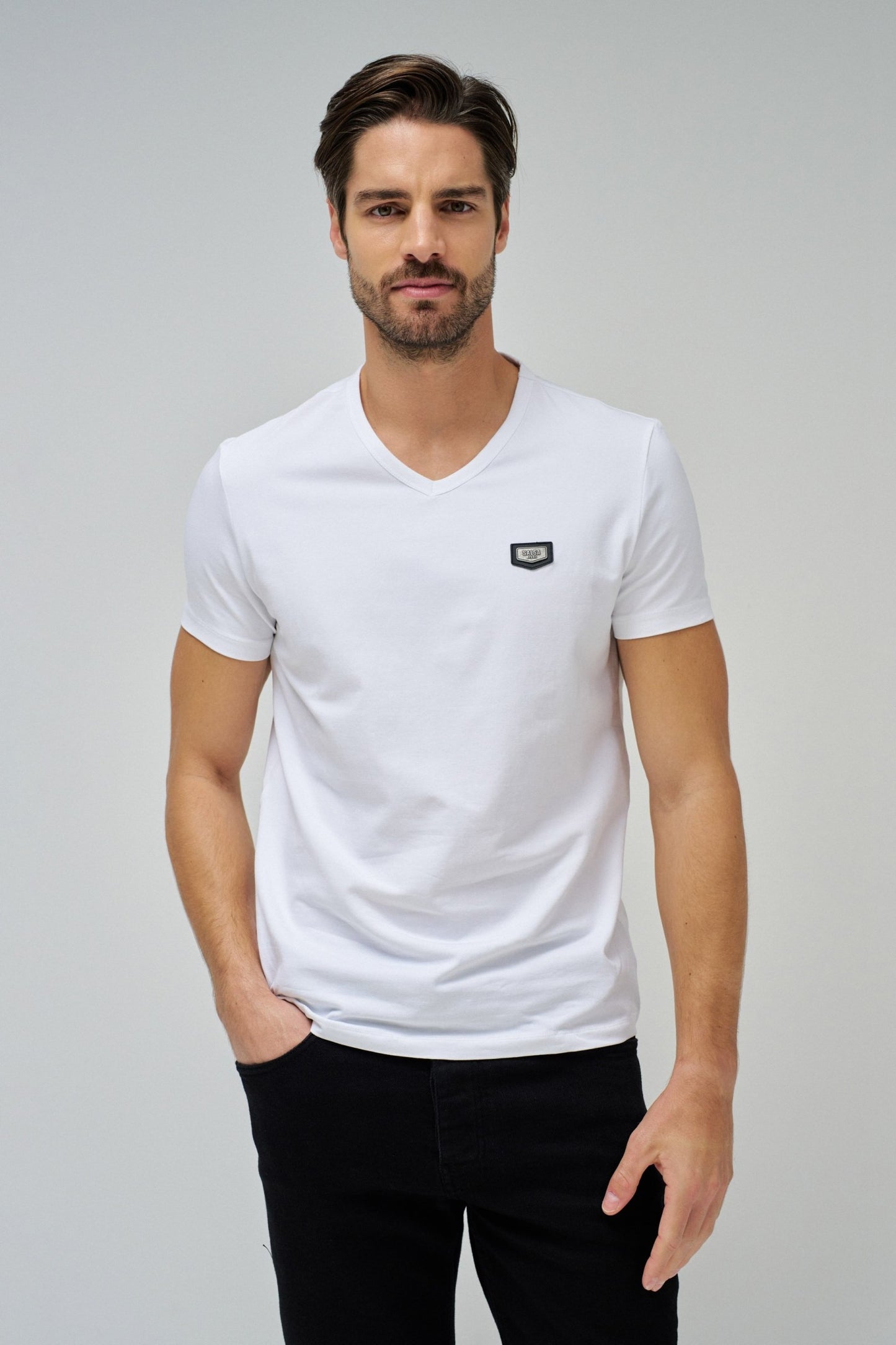 CAMISETA DE CUELLO PICO LYCRA
