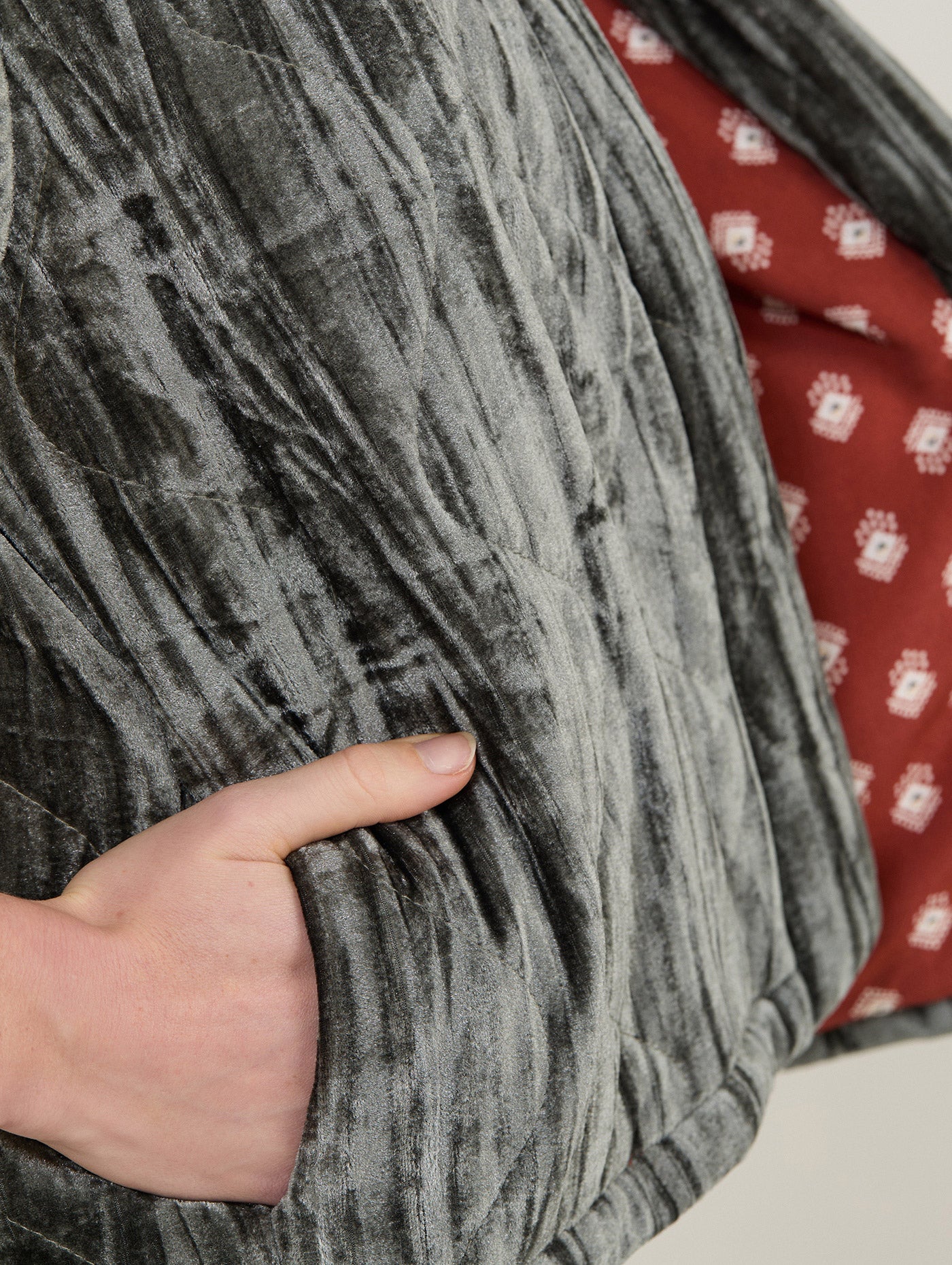 CHALECO ACOLCHADO DE TERCIOPELO