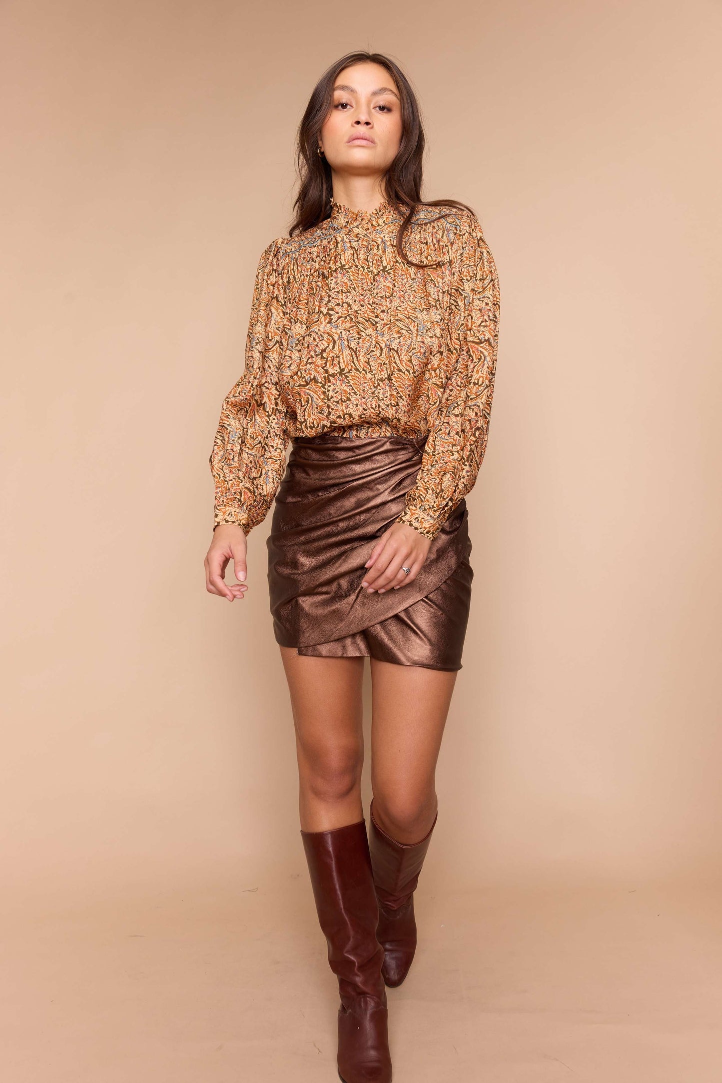 Falda Marilou Bronce