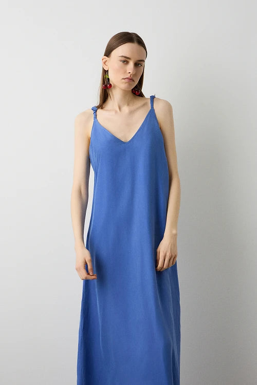 VESTIDO LARGO CUPRO