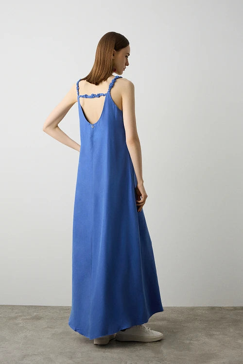 VESTIDO LARGO CUPRO