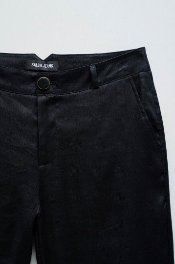PANTALÓN CHINO DE LINO CROP