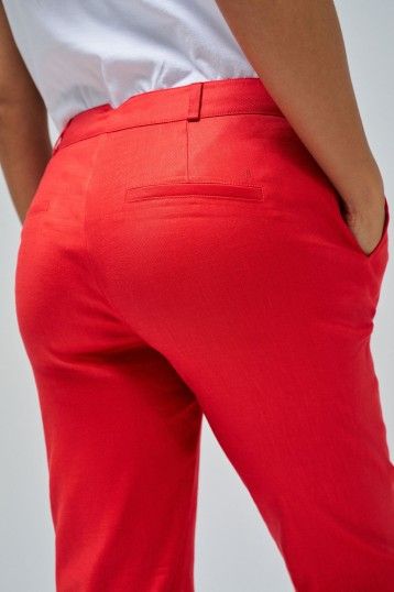 PANTALÓN CHINO DE LINO CROP