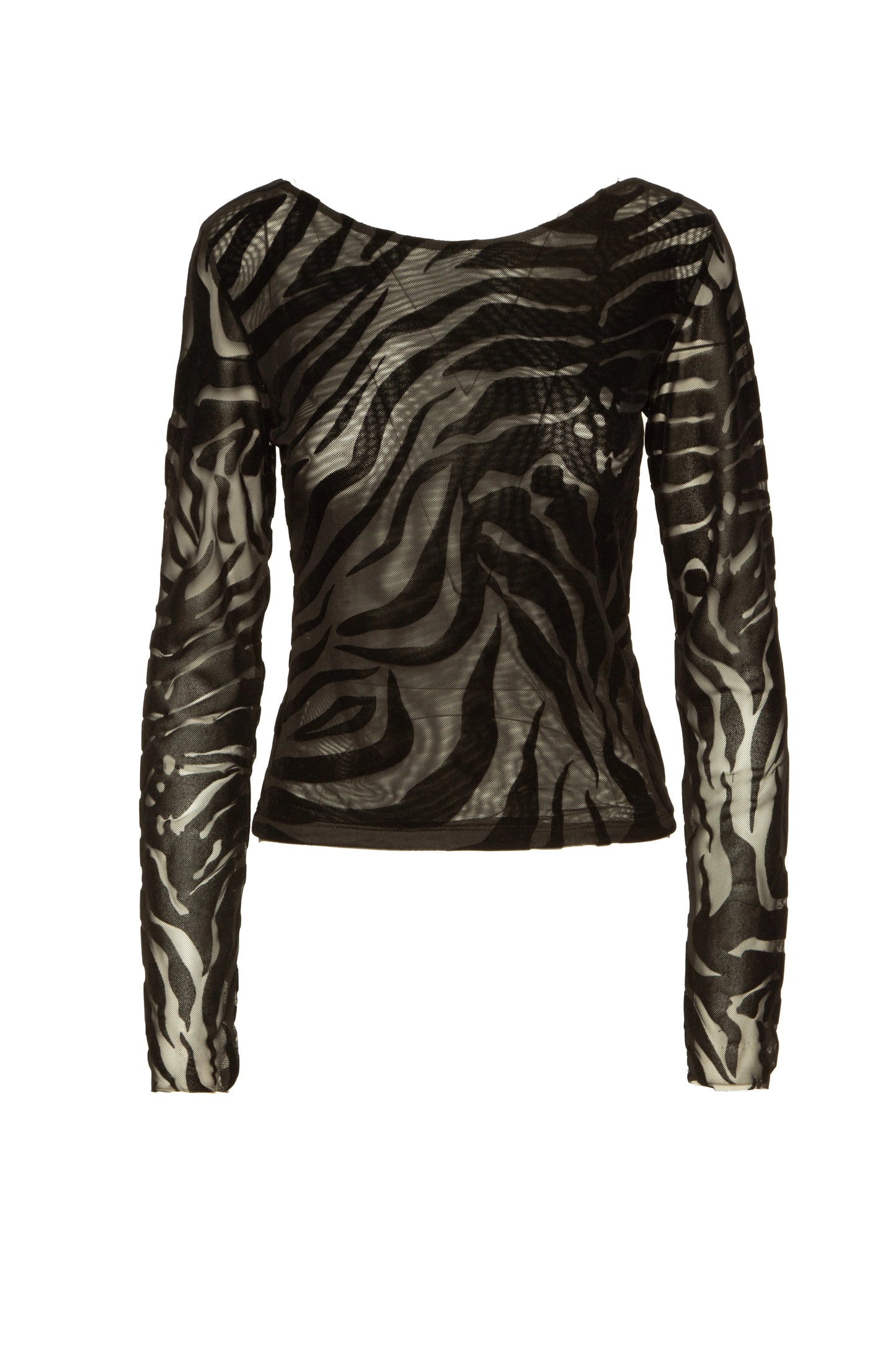TOP DE TUL ANIMAL PRINT
