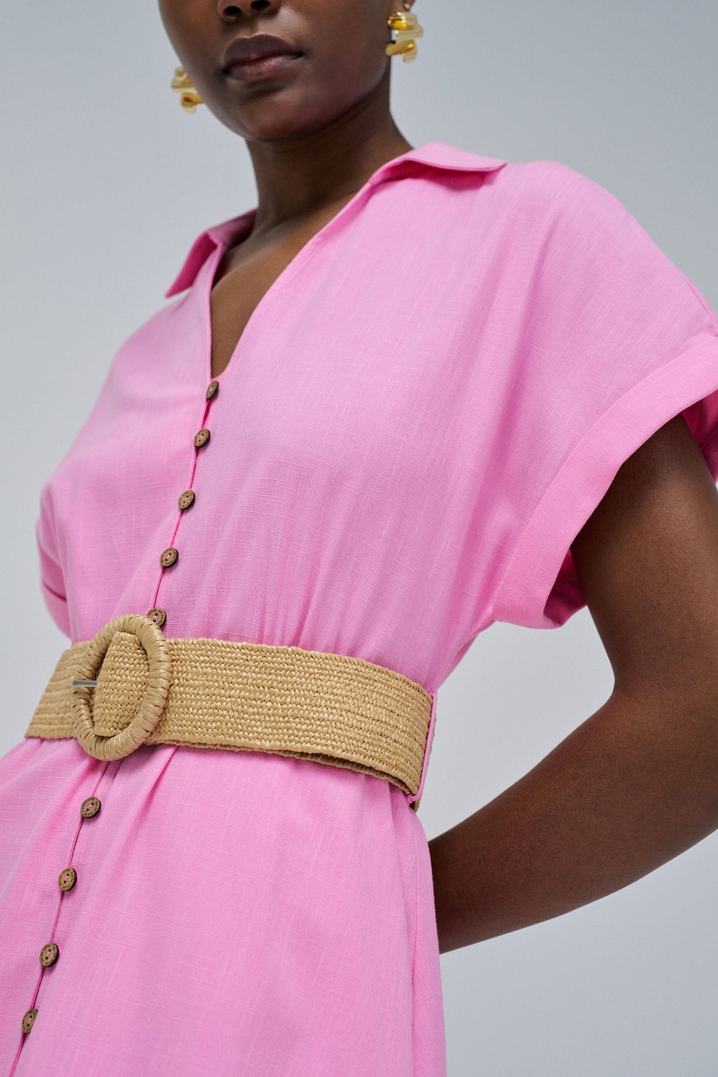 VESTIDO CAMISERO DE LINO