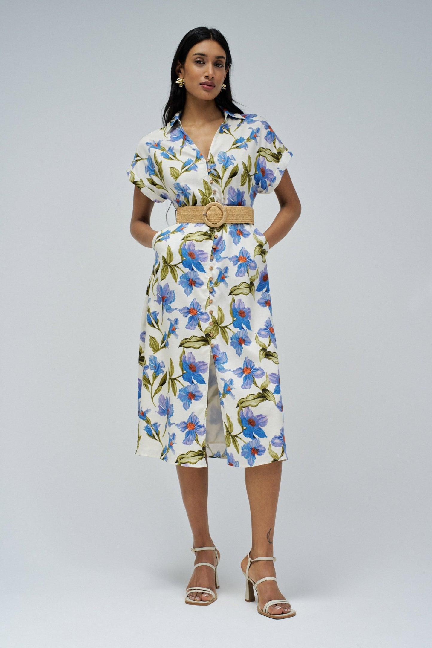 VESTIDO CAMISERO DE LINO
