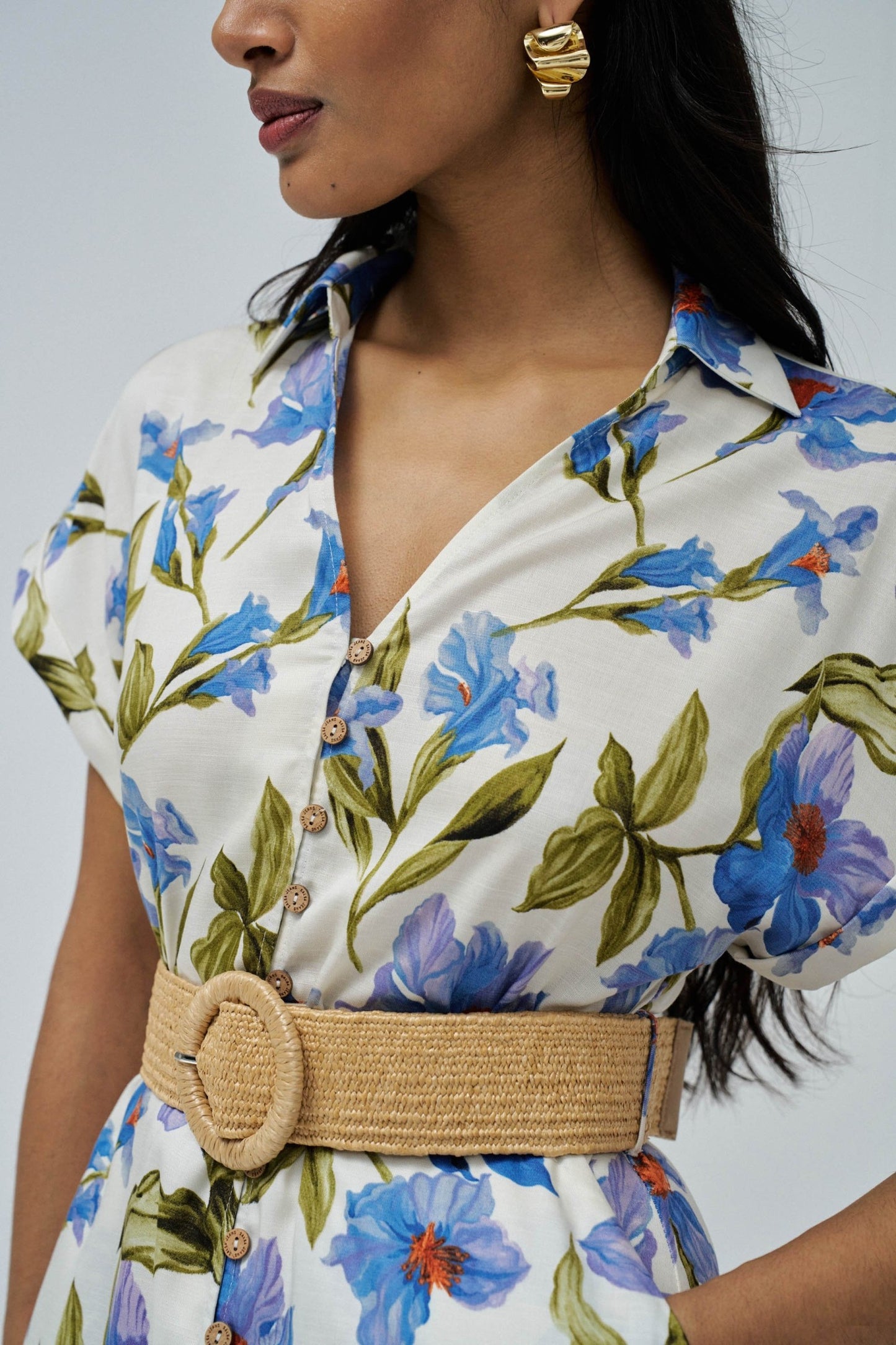 VESTIDO CAMISERO DE LINO
