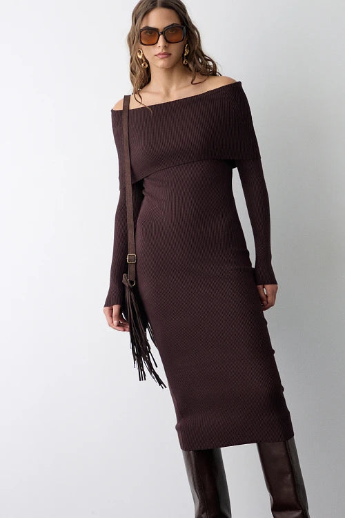 VESTIDO CUELLO BARCO