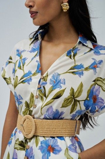 VESTIDO CAMISERO DE LINO