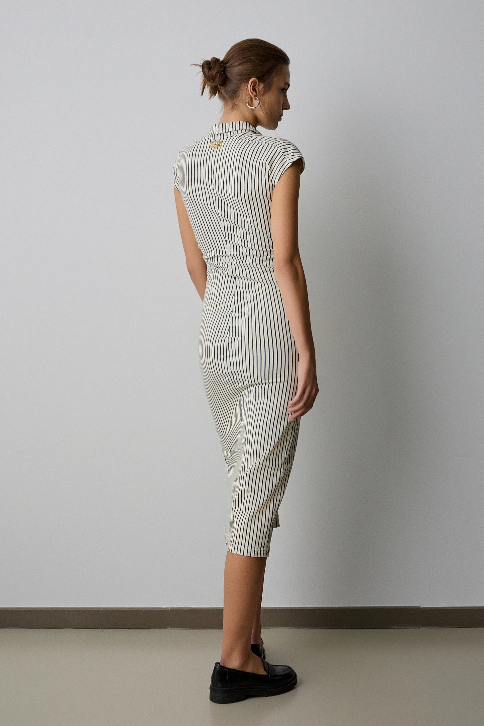 VESTIDO MIDI DENIM RAYAS