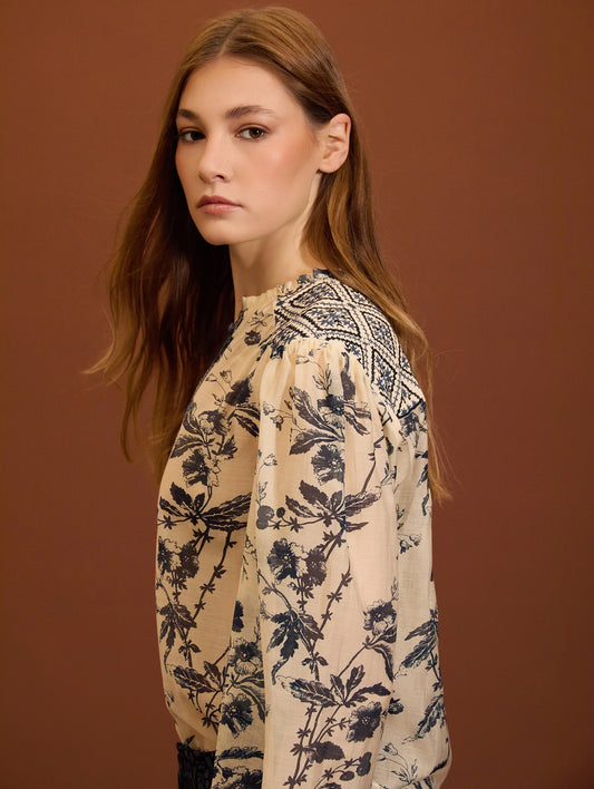 BLUSA DE ESTAMPADO FLORAL