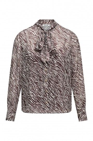 BLUSA CON LAZADA ANIMAL PRINT