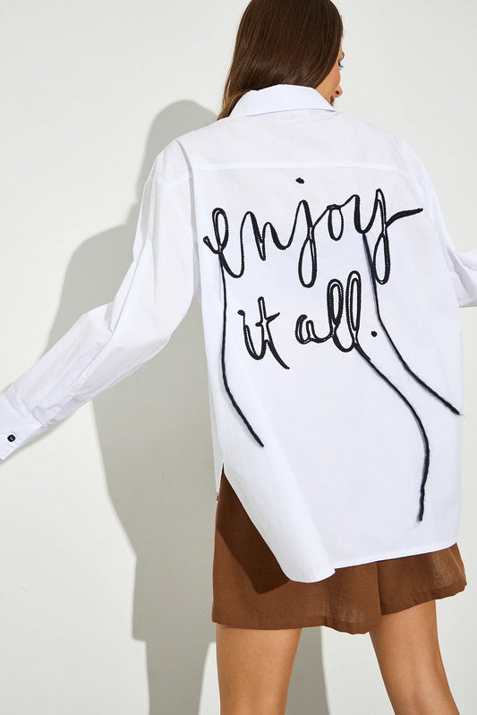 CAMISA OVERSIZE BORDADA