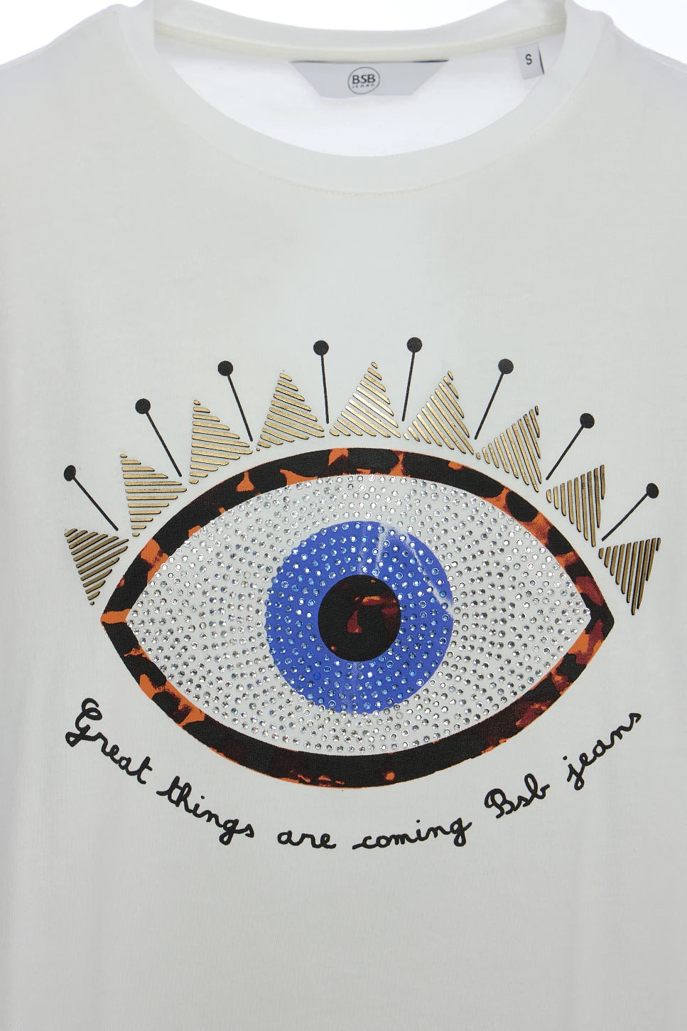 CAMISETA OJO STRASS