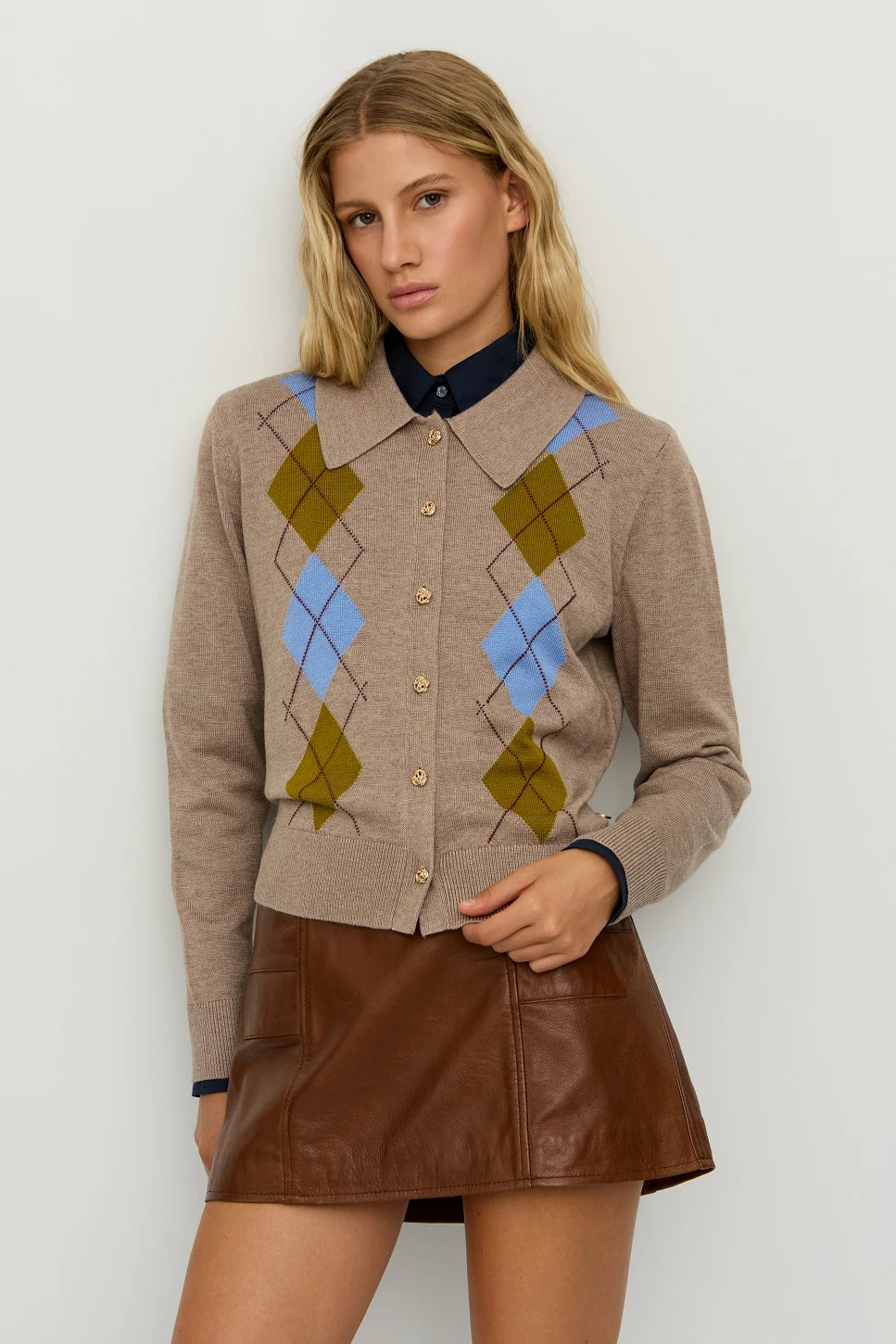 CARDIGAN DE ROMBOS