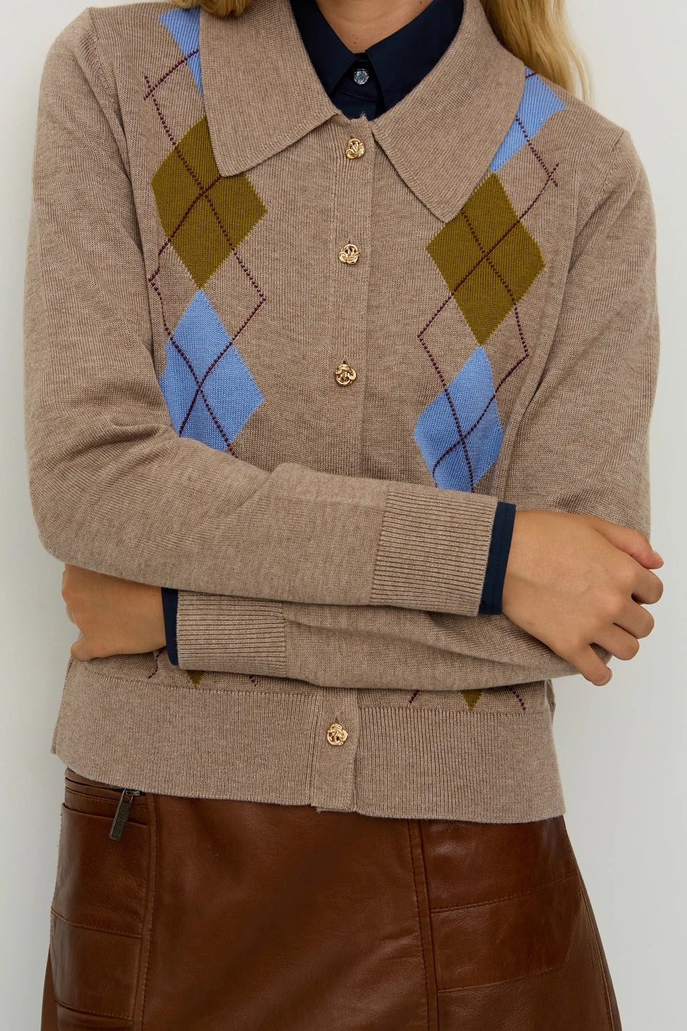 CARDIGAN DE ROMBOS