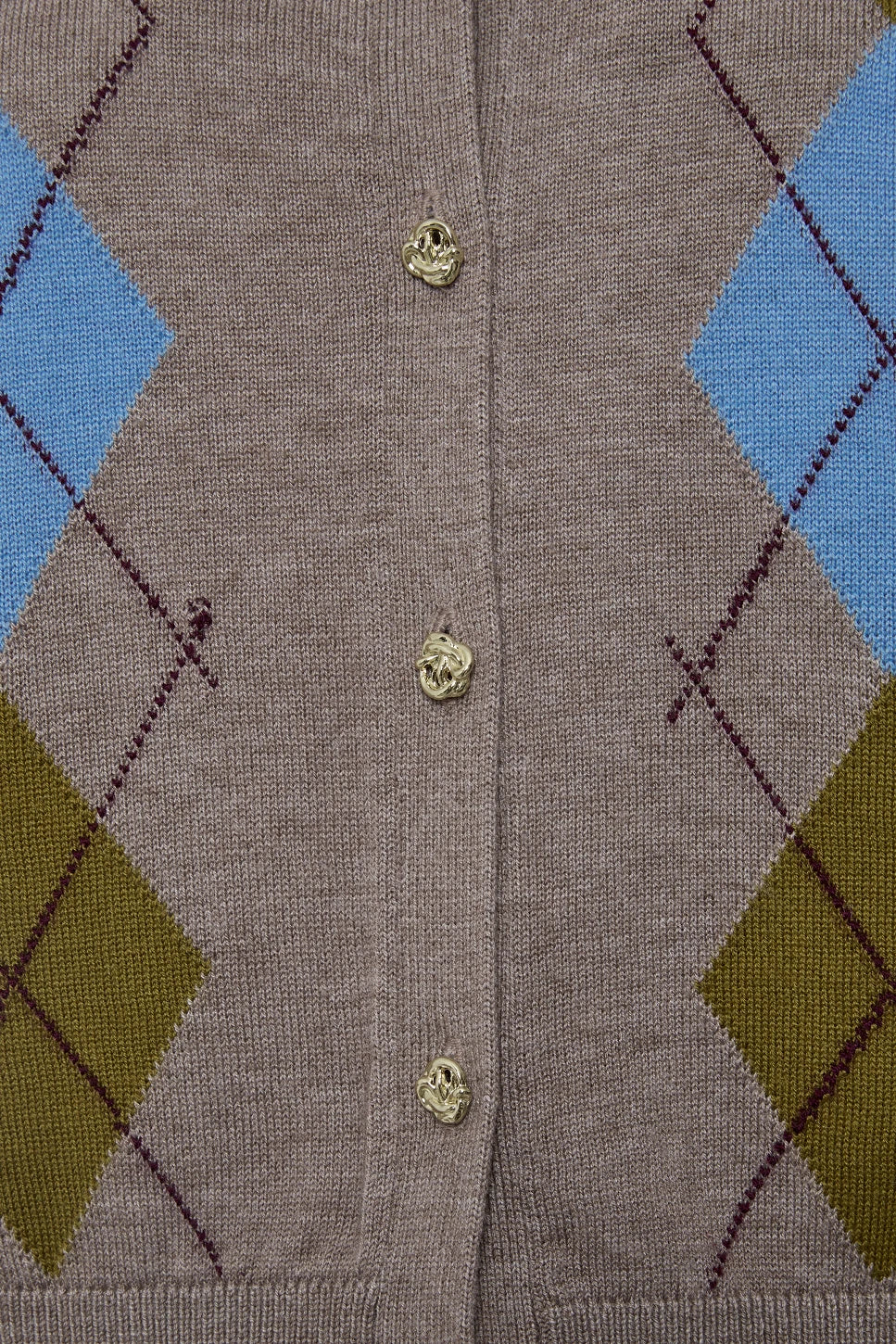CARDIGAN DE ROMBOS