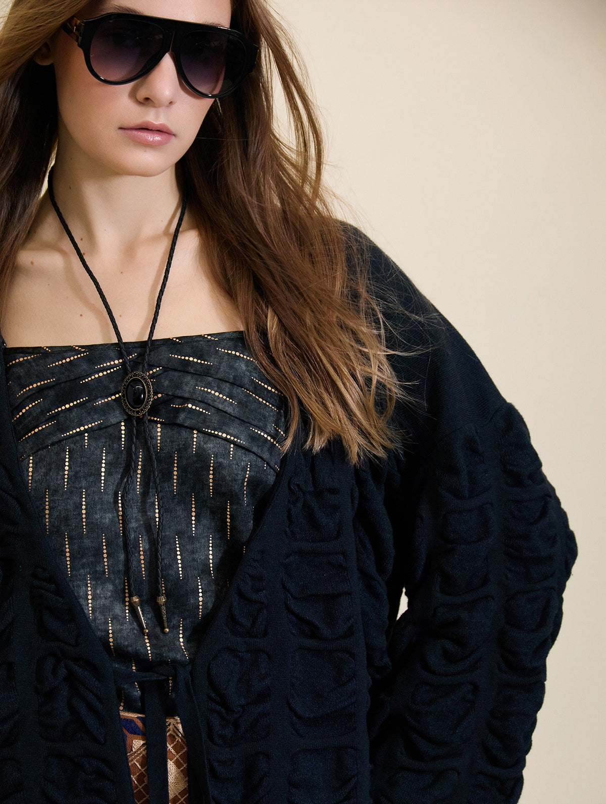 CARDIGAN DE PUNTO FRUNCIDO