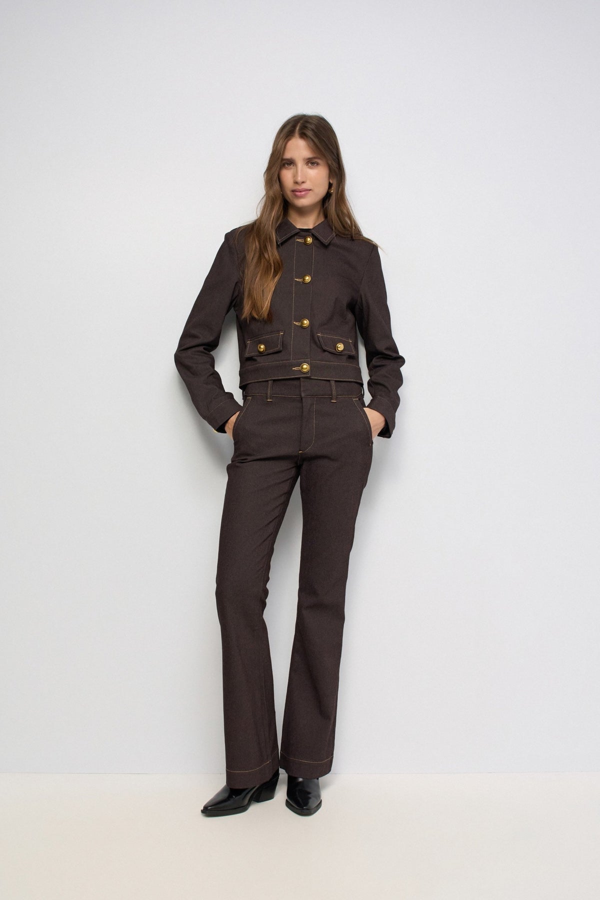 CAZADORA DENIM ACOLCHADA