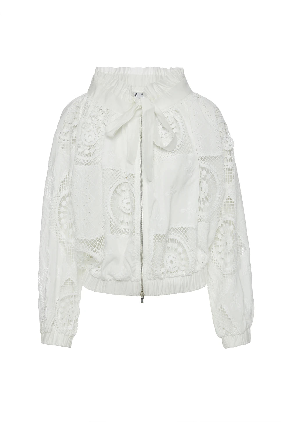 BOMBER CALADA CON BORDADOS