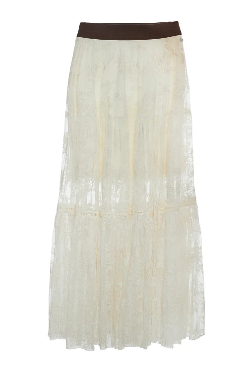 MAXI FALDA DE ENCAJE