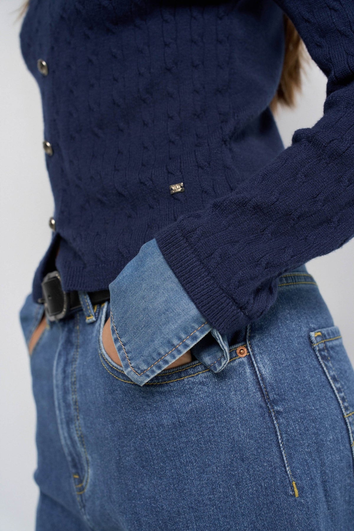 JERSEY COMBINADO CON DENIM