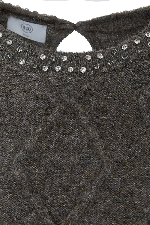 JERSEY CON STRASS DE MANGA CORTA
