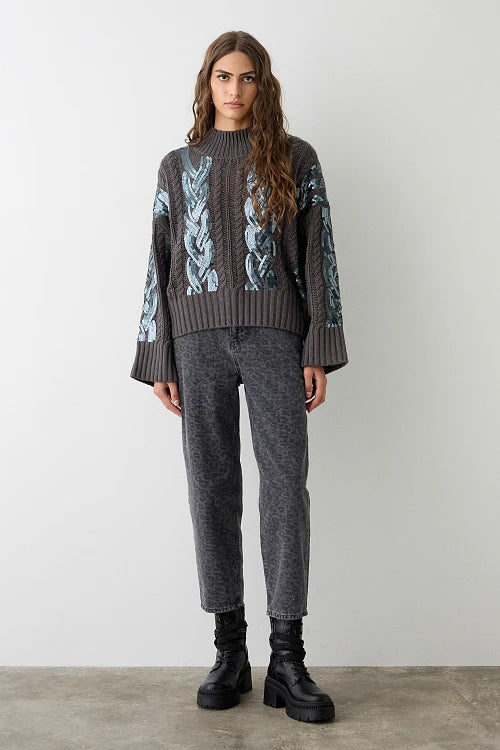 JERSEY DE NUDOS EN PAILLETTES
