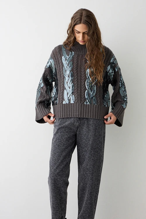 JERSEY DE NUDOS EN PAILLETTES