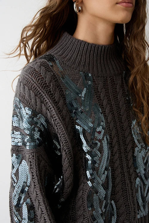 JERSEY DE NUDOS EN PAILLETTES