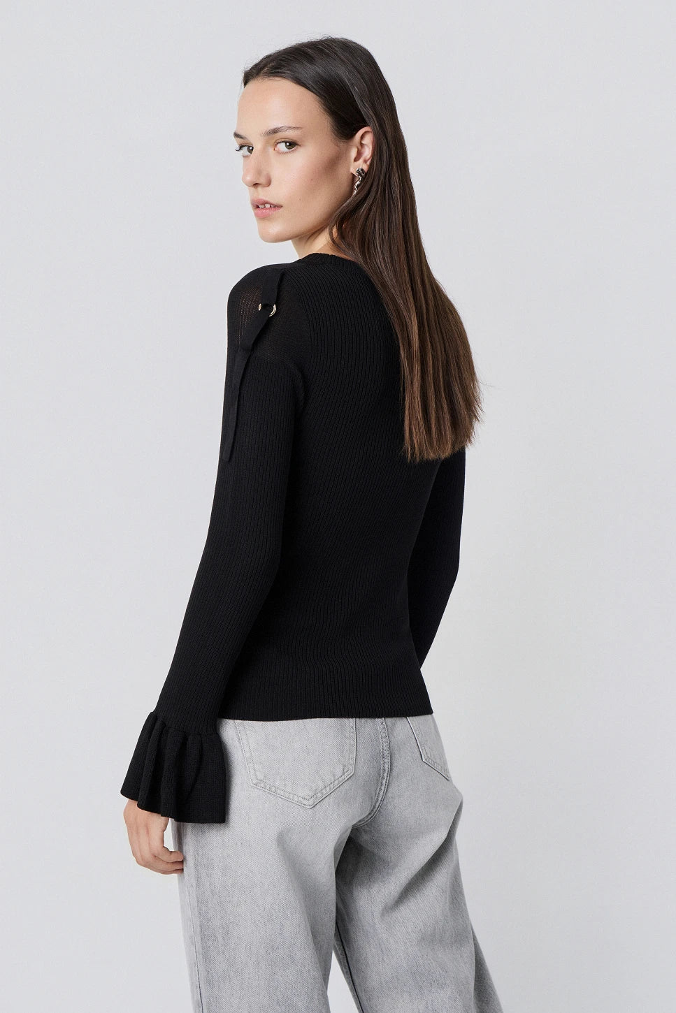 JERSEY CON VOLANTE Y TRASNAPRENCIA