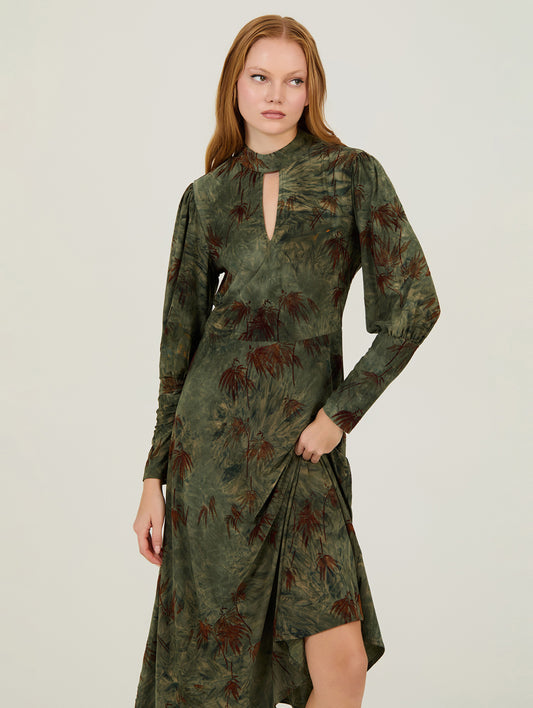 VESTIDO DE PUNTO ESTAMPADO