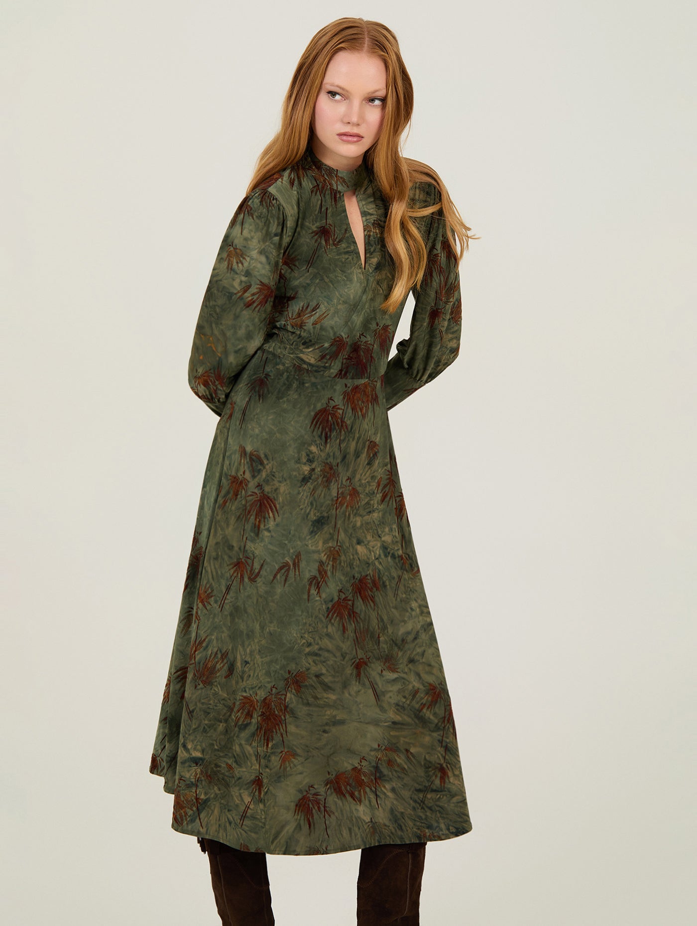 VESTIDO DE PUNTO ESTAMPADO