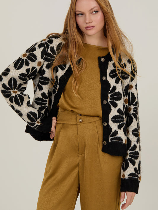 CARDIGAN DE FLORES RETRO