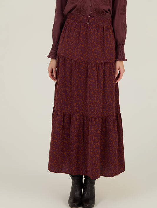 FALDA LARGA ESTAMPADA