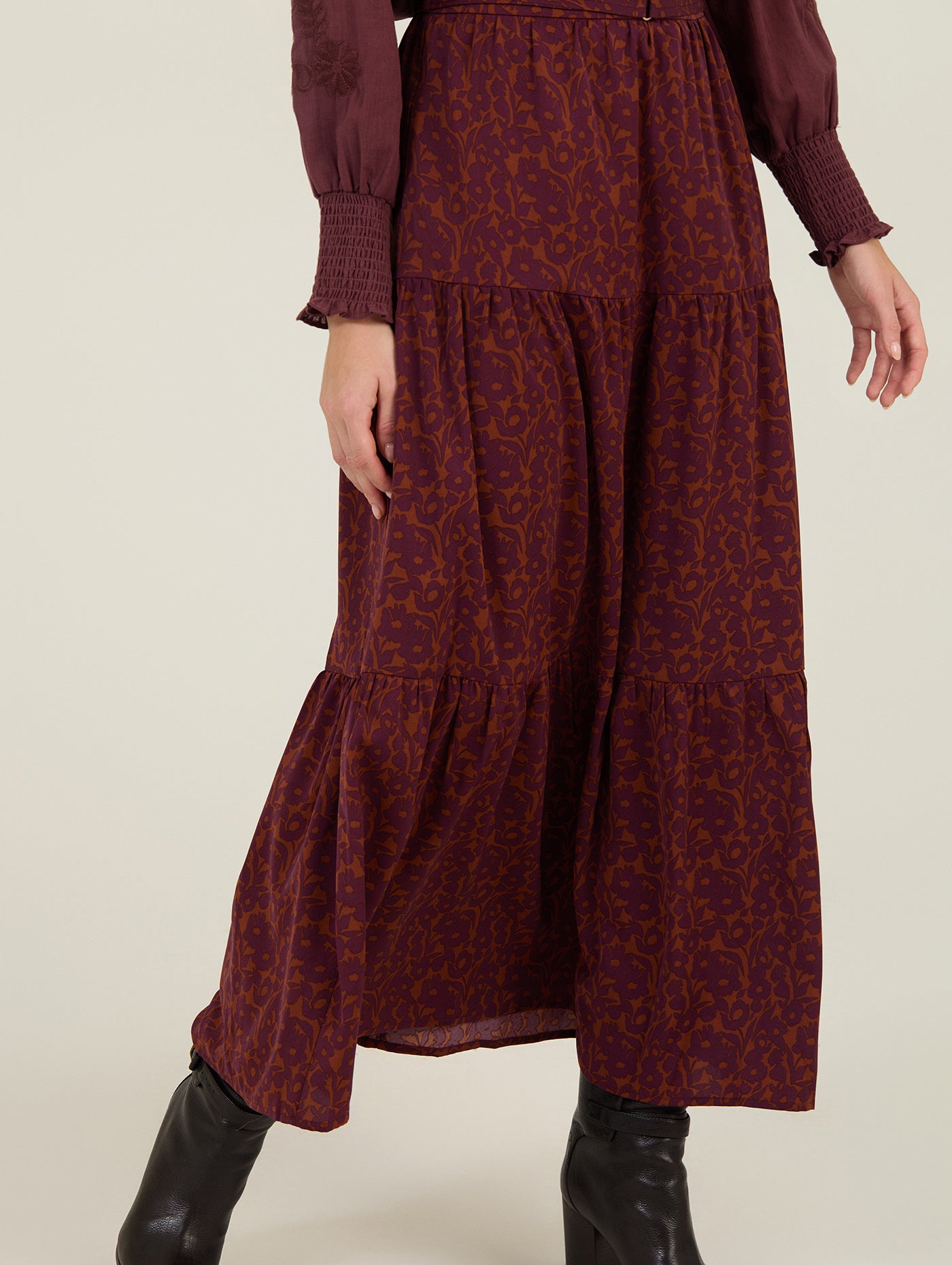 FALDA LARGA ESTAMPADA