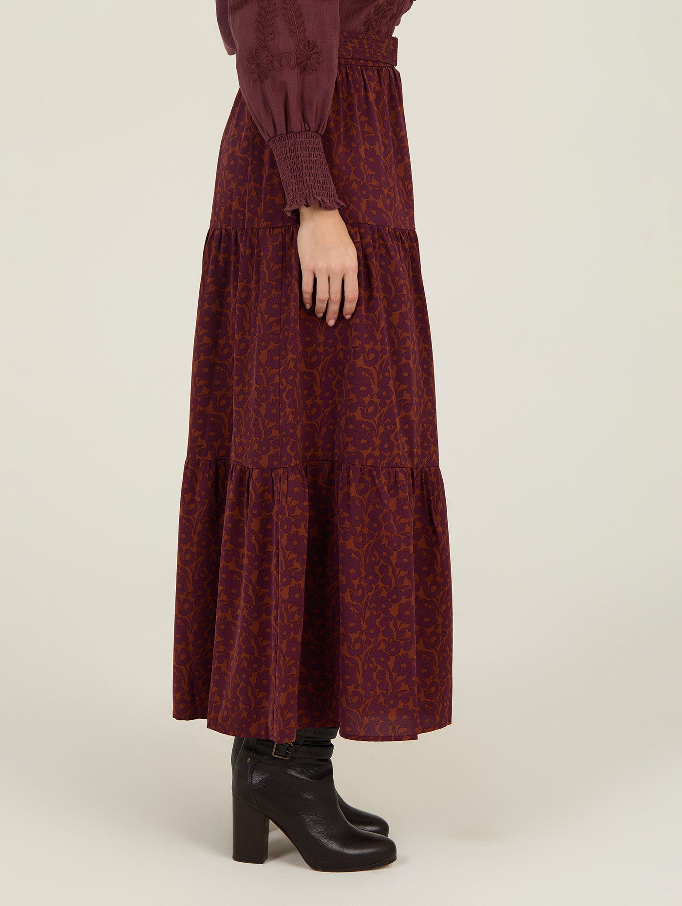 FALDA LARGA ESTAMPADA