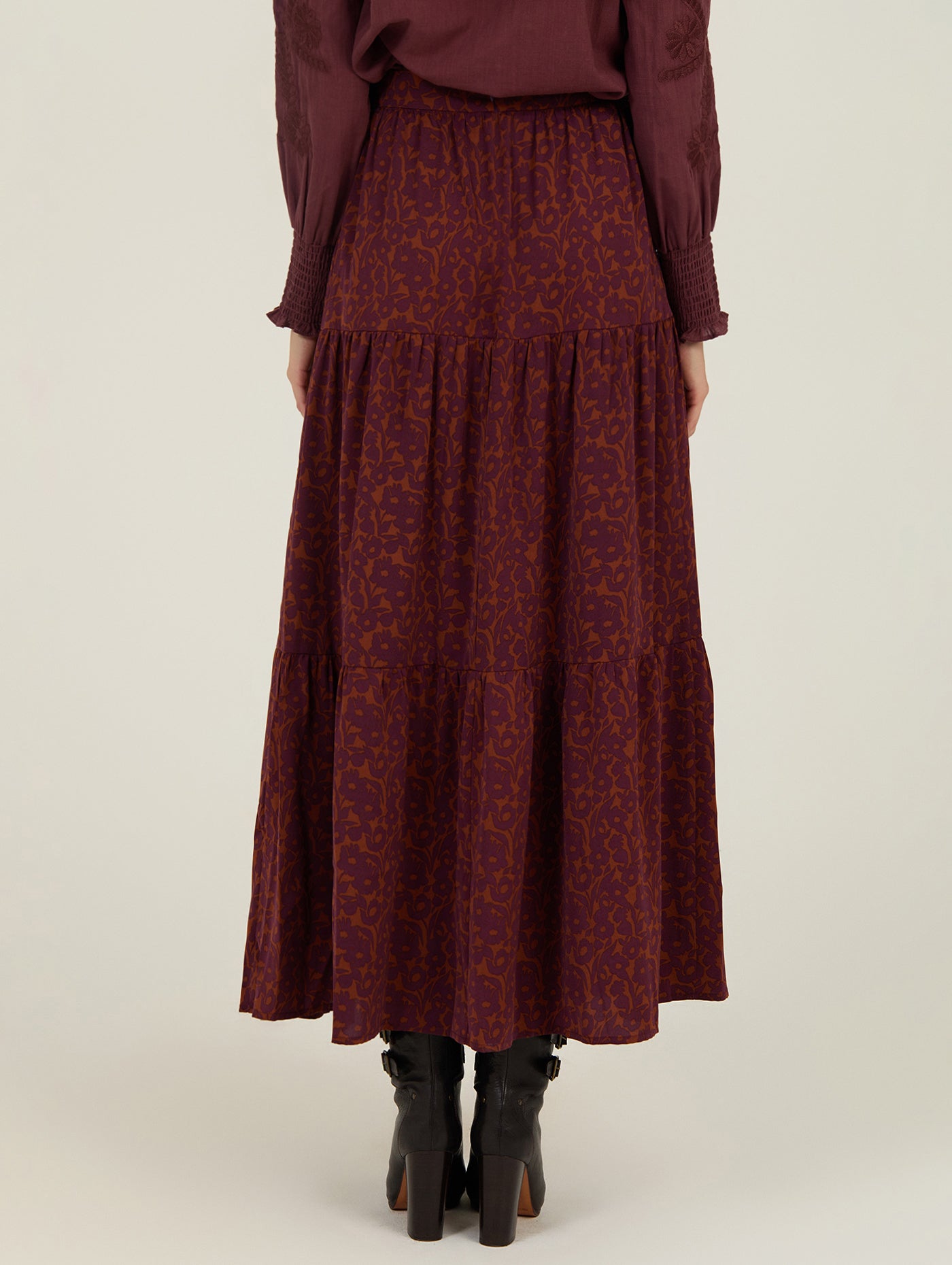 FALDA LARGA ESTAMPADA