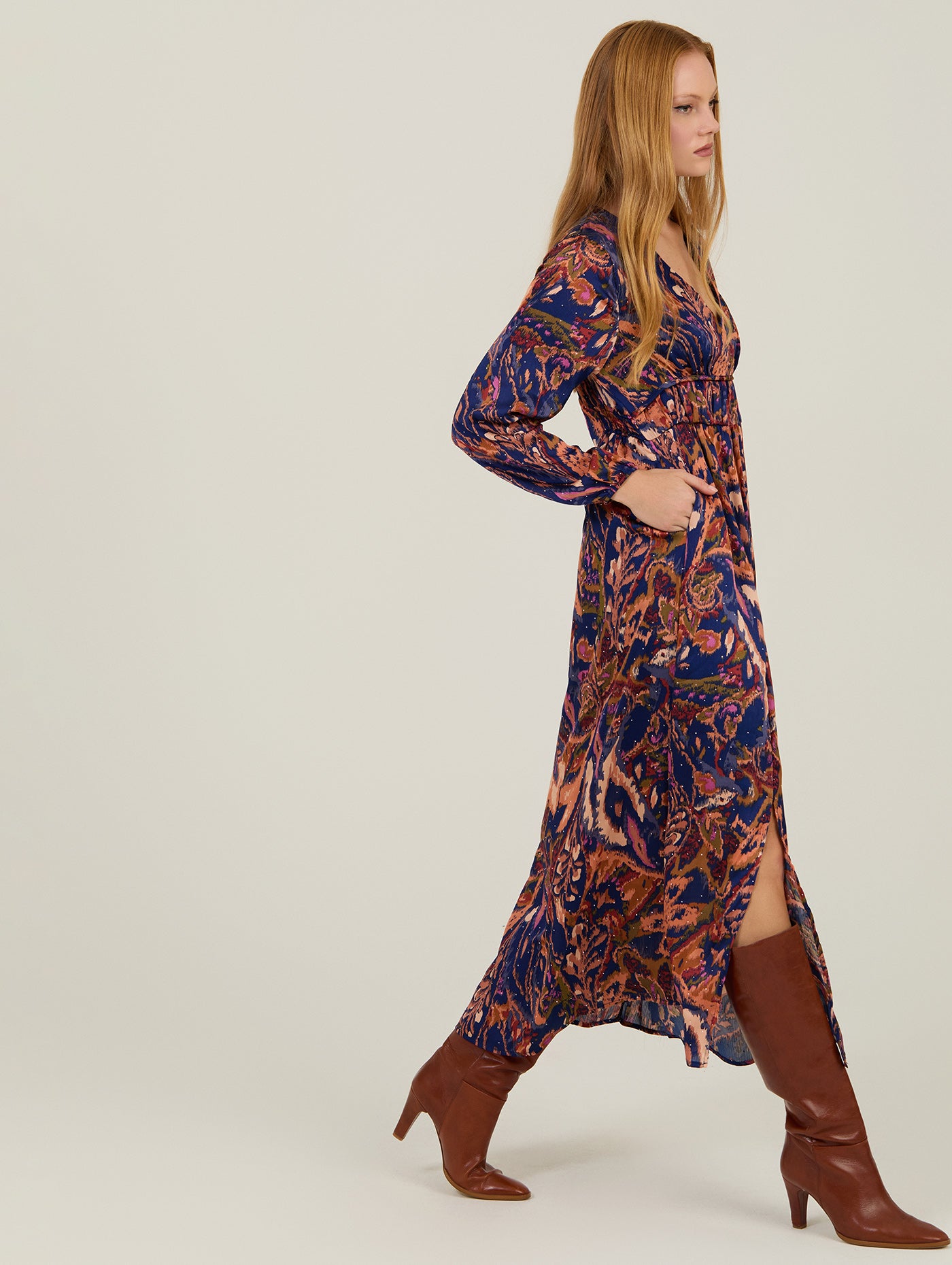 VESTIDO LARGO ESTAMPADO