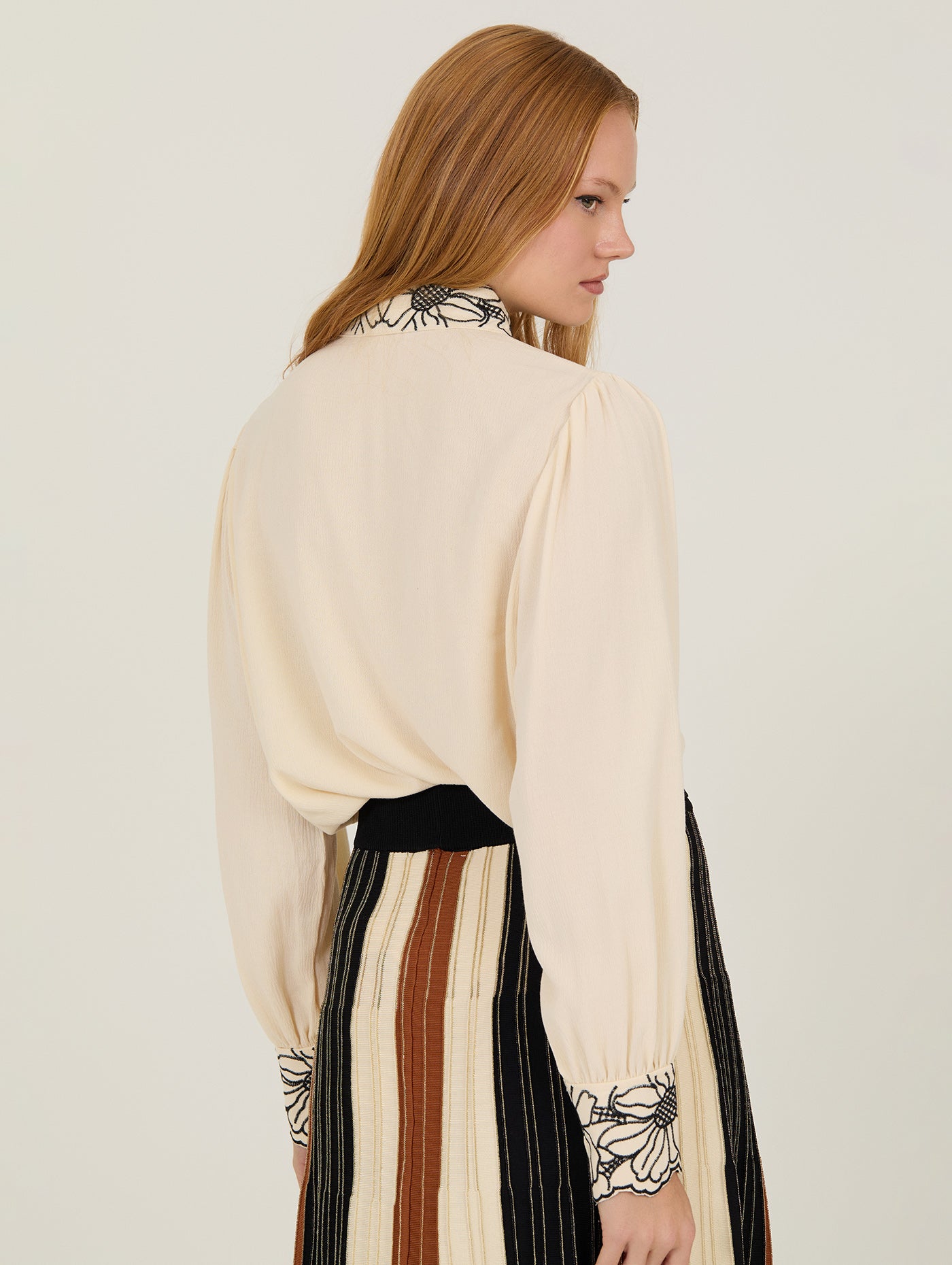 FALDA DE PUNTO A RAYAS