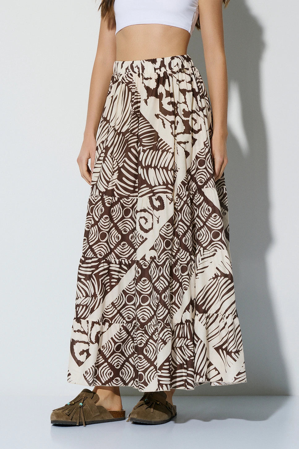 MAXI FALDA ESTAMPADA