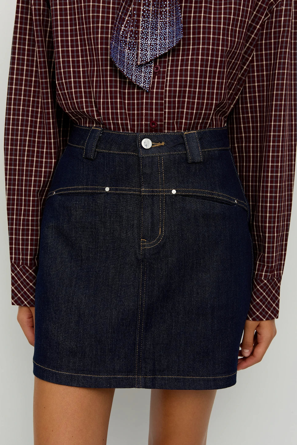 MINIFALDA EN DENIM