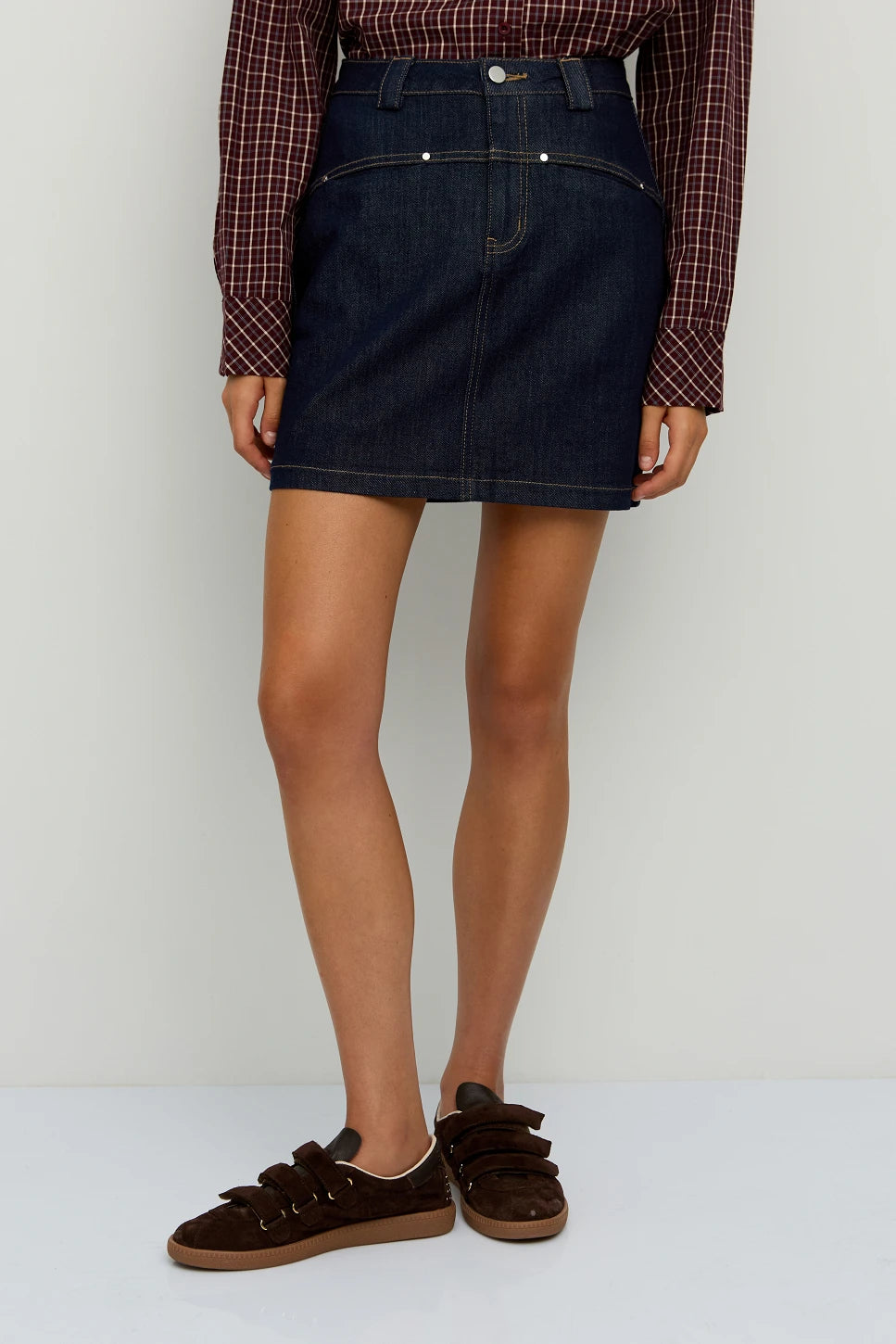 MINIFALDA EN DENIM