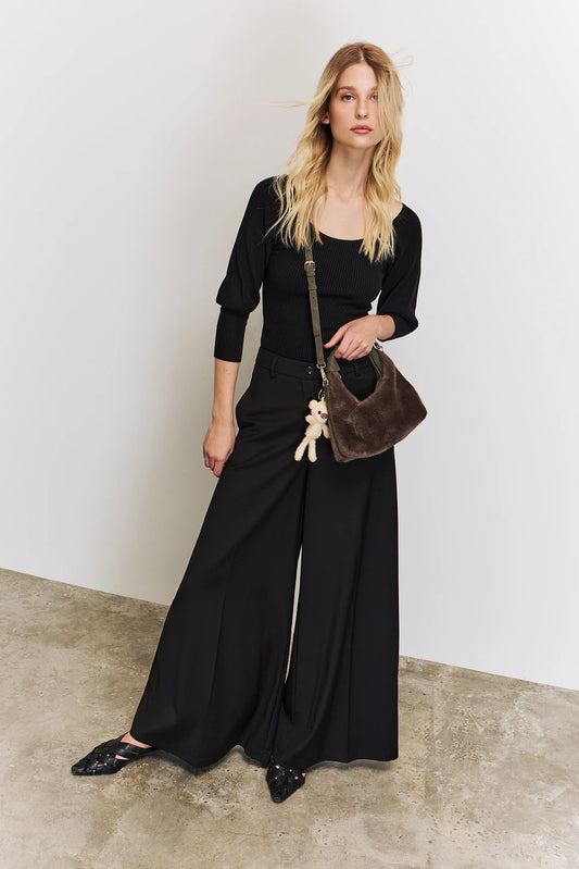 PANTALÓN PALAZZO NEGRO