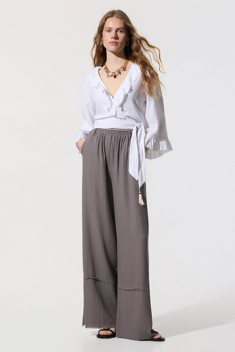 PANTALÓN PALAZZO DE LINO