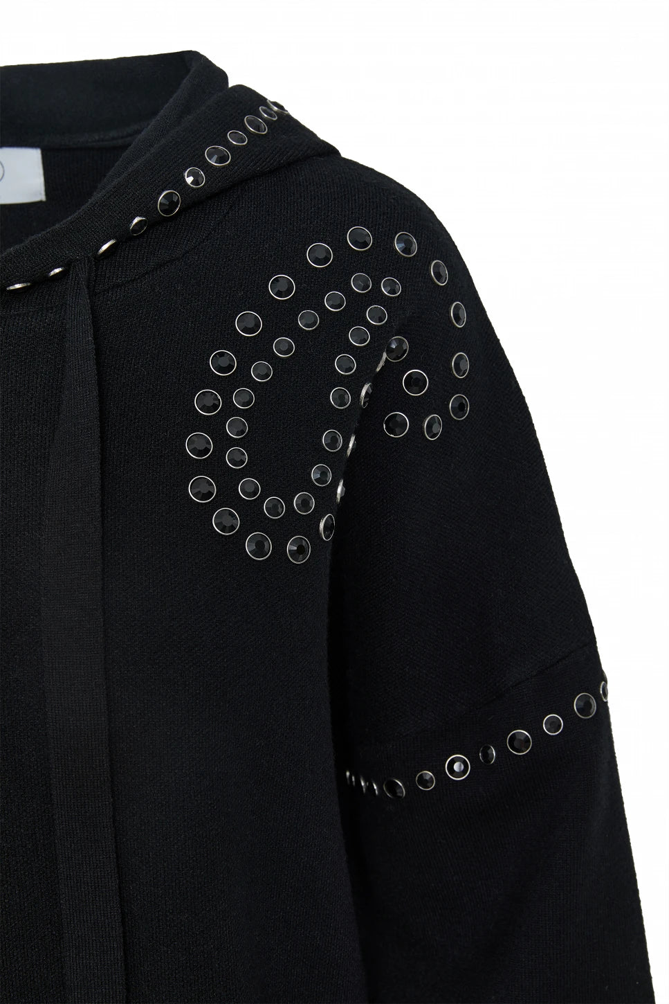 SUDADERA DE PUNTO CON APLICACIONES