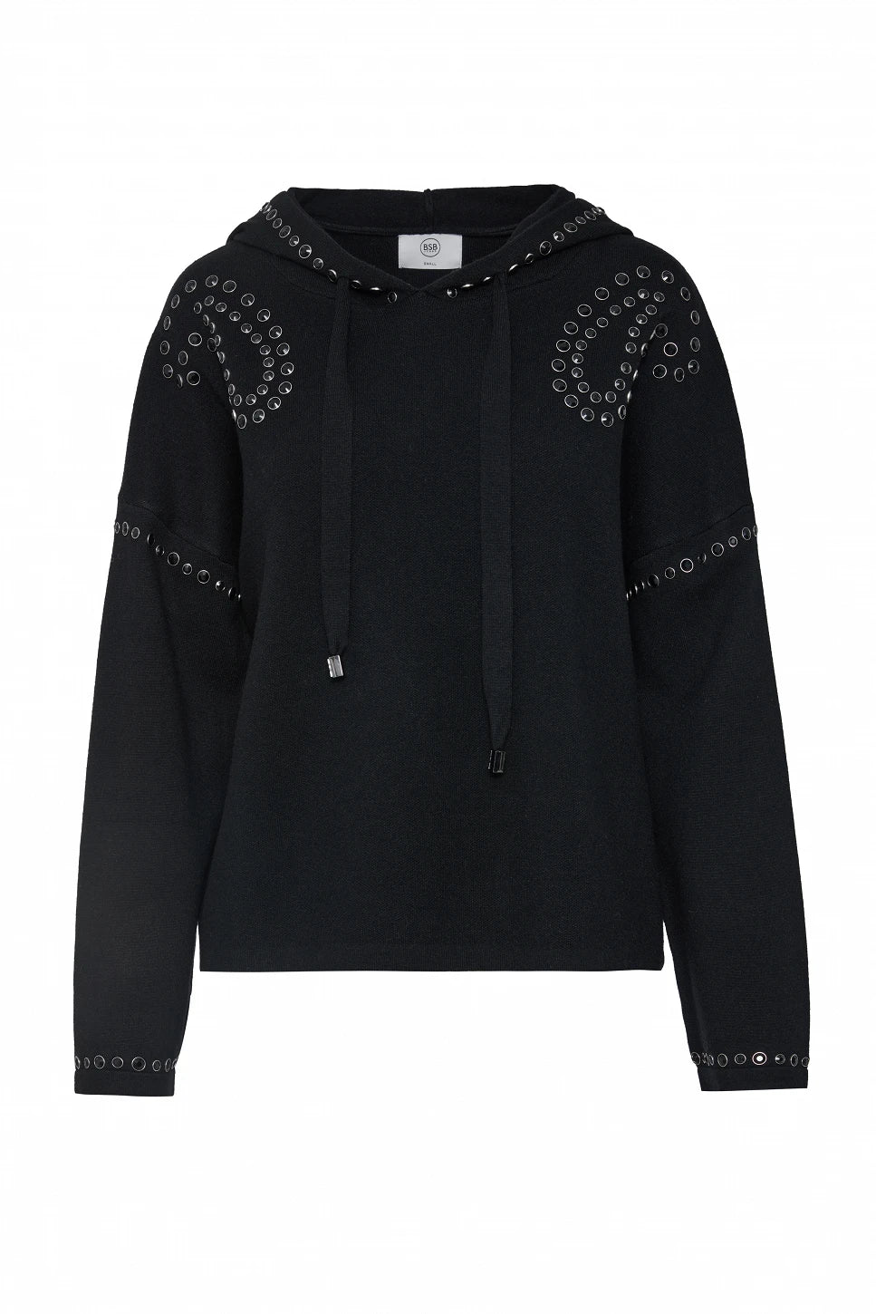 SUDADERA DE PUNTO CON APLICACIONES