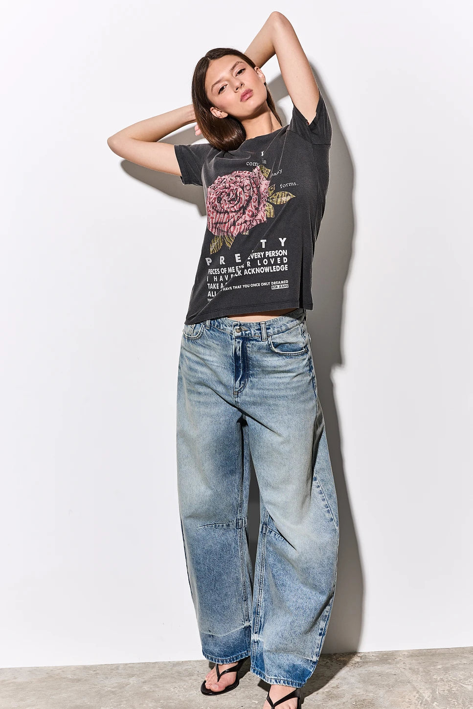 T-SHIRT ROSA STRASS
